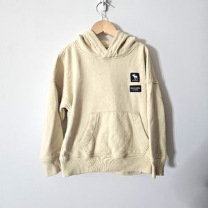 Abercrombie & Fitch Kids Hoodie Light Yellow size 5/6 Boys Sweater